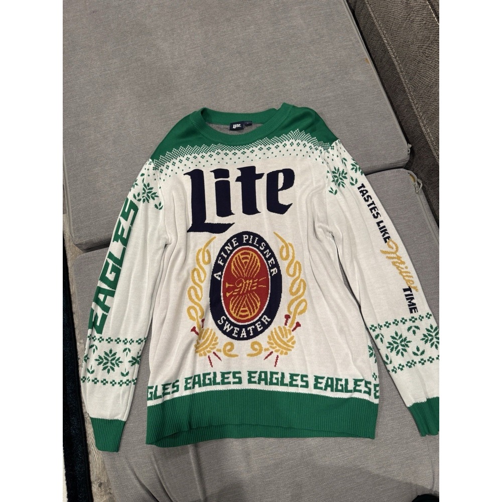 Philadelphia Eagles Miller lite Ugly Christmas Sweater